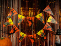 Baner flagi halloweenowy Nawiedzony Dom - 500 cm - 1 szt.