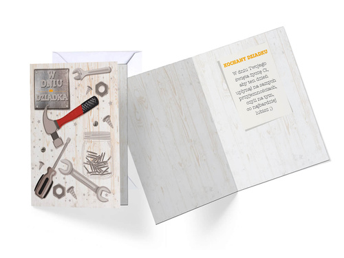 Kartka z kopertą na Dzień Dziadka - 1 szt.