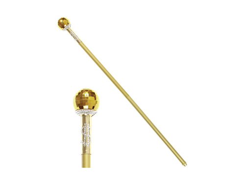 Składana złota laska alfonsa - 87 cm