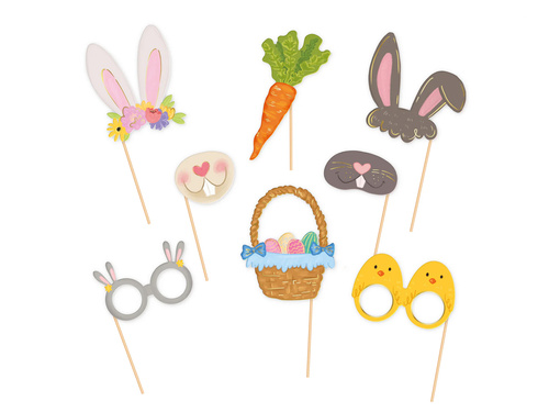 Foto rekwizyty do zdjęć na Wielkanoc - 8 szt.