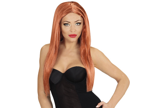 Peruka brązowa Glamour - 1 szt.