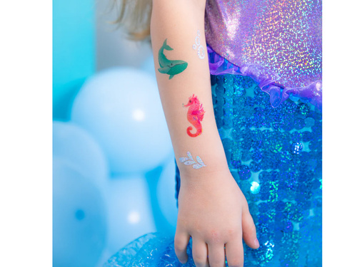 Tatuaże zmywalne Ocean - 21 szt.