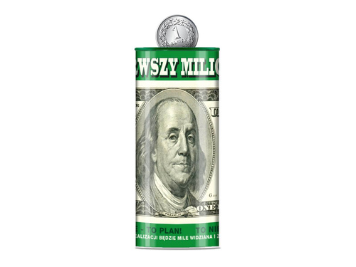 Puszka skarbonka 100 dolarów
