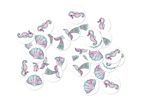 Konfetti urodzinowe Syrenka - 36 szt.