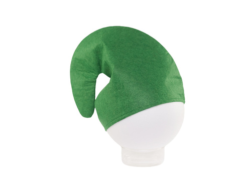 Czapka skrzata smerfa zielona - 1 szt.