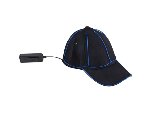 Czapka LED niebieska - 1 szt.