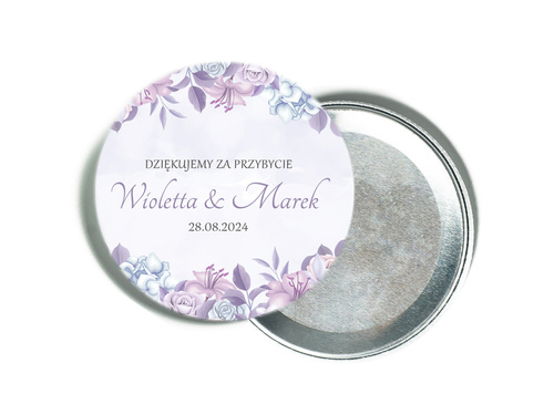 Personalizowane podziękowanie z magnesem na Wesele - 12 szt.