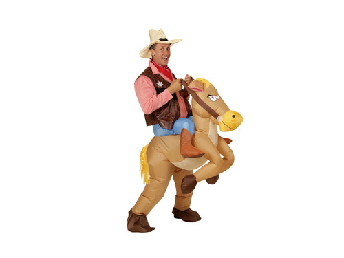 Strój kowboja na koniu