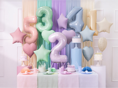 Balon foliowy gwiazda fioletowa - 48 cm - 1 szt.