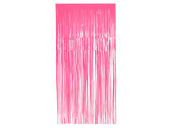 Kurtyna - zasłona na drzwi Neonowa Różowa - 100 x 200 cm