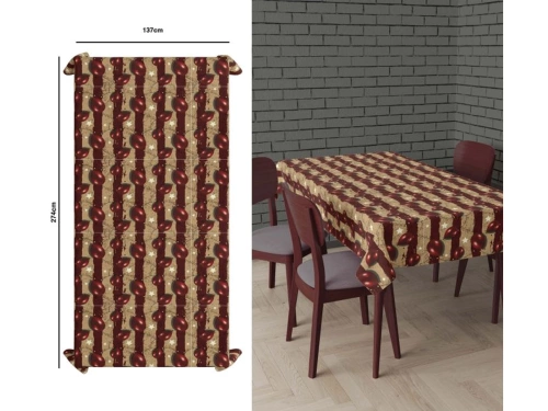 Obrus foliowy Straszny Klaun na Halloween - 137 x 274 cm - 1 szt.