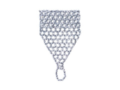 Srebrna koralikowa bransoletka-rękawiczka