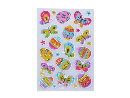 Dekoracyjne naklejki Motylki i pisanki - 25 szt.