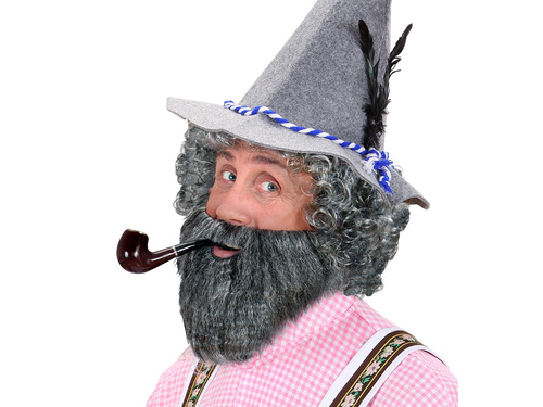 Broda z wąsami brązowa - 1 szt.