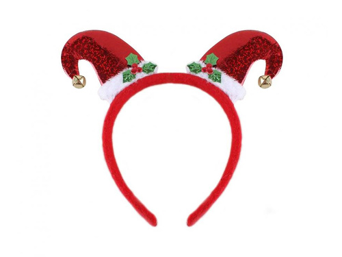 Opaska Czapeczki Mikołaja - 1 szt.