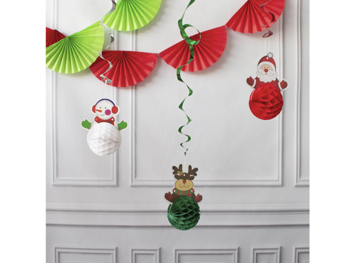 Dekoracja wisząca świderek Renifer - 19 cm - 1 szt.