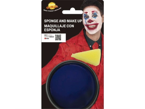 Farbka do makijażu granatowa z gąbką - 9 g - 1 szt.