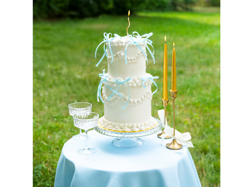 Pikery na Tort Kokardki - niebieskie - 10 szt.