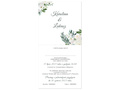 Zaproszenie personalizowane na ślub z kopertą - 6 szt.