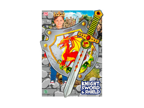 Zestaw Smoczy Rycerz - miecz i tarcza z pianki