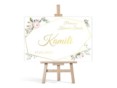 Plakat komunijny personalizowany - I Komunia Święta - 60x40 cm