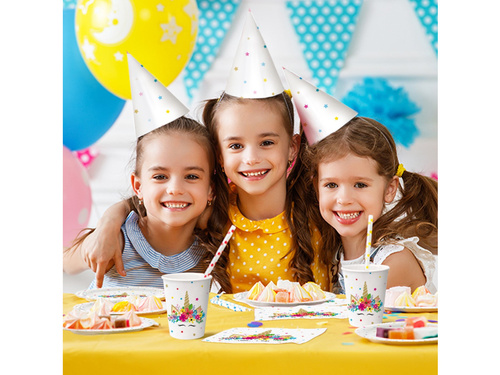 Kubeczki papierowe Jednorożec - 250 ml - 8 szt.