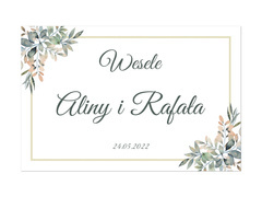 Plakat Weselny personalizowany - 90x60 cm