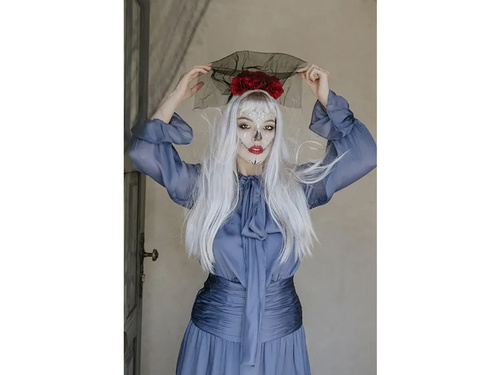 Opaska z welonem i różami - 1 szt.