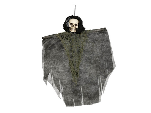 Dekoracja wisząca Szkielet w czarnej chuście - 30 cm - 1 szt.