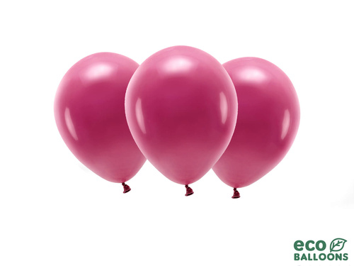 EKO Balony lateksowe pastelowe bordowe - bardzo duże - 10 szt.