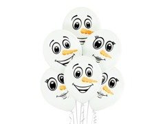 Balony pastelowe Bałwanki - 12" - 6 szt.