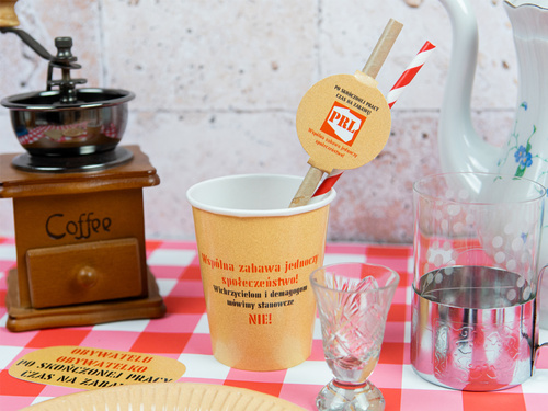 Słomki urodzinowe PRL - 6 szt.