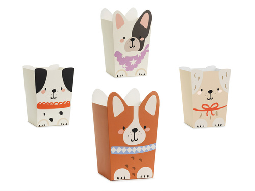 Pudełka na przekąski Pieski - 6 szt.