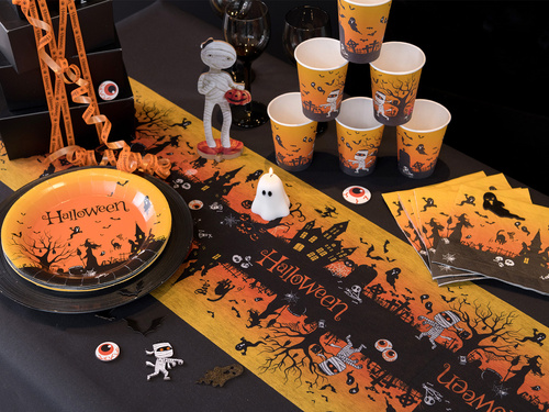 Bieżnik halloweenowy Nawiedzony Dom - 30 cm x 5 m - 1 szt.