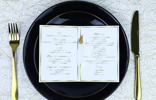Weselne menu - 4 szt.