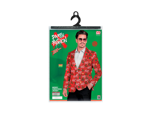 Imprezowa marynarka Merry Christmas - czerwona