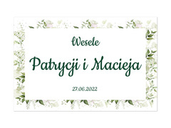 Plakat Weselny personalizowany - 60x40 cm