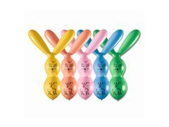 Baloniki kształty Króliczki mix kolorów - 50 szt.