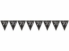 Baner flagi na siedemdziesiątkę - 400 cm - 1 szt.