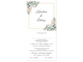 Zaproszenie personalizowane na ślub z kopertą - 6 szt.