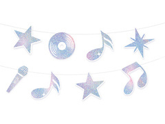 Girlanda Silver Disco - 1 szt.