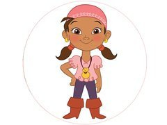 Dekoracyjny opłatek tortowy Jake i Piraci z Nibylandii - 20 cm