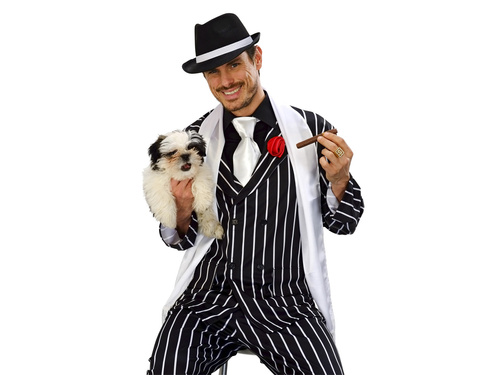 Biały Szal Gangstera - 1 szt.