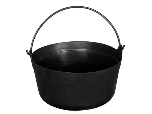 Wiaderko kociołek czarne na Halloween - 32 cm - 1 szt.