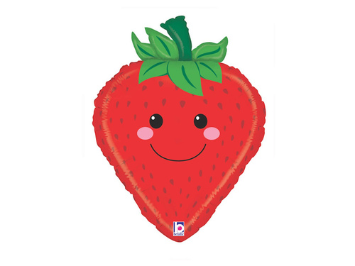 Balon foliowy Truskawka - 66 cm - 1 szt.
