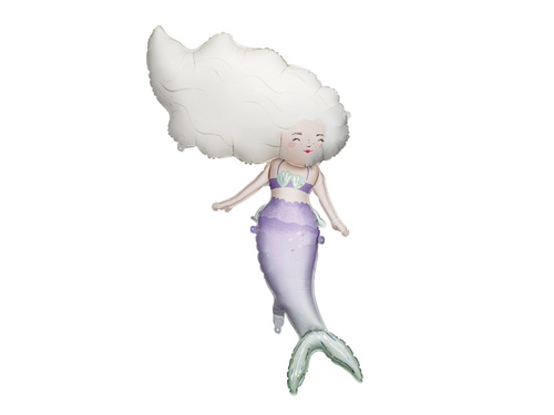 Balon foliowy Syrenka - 72x52 cm - 1 szt.