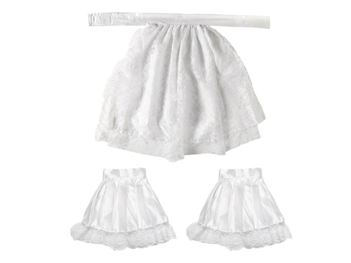 Żabot koronkowy z mankietami - 3 szt.