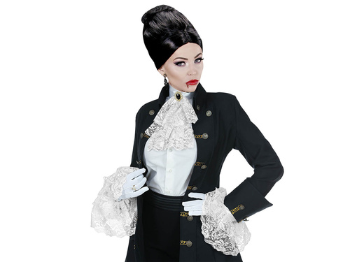 Żabot koronkowy z mankietami - 3 szt.