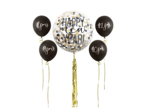 Balony lateksowe Happy New Year - 5 szt.