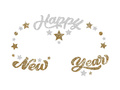 Samoprzylepne naklejki na twarz Happy New Year